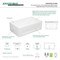 Gourmetier KGKFA361810SQ 36" x 18" SGL Bowl Farmhouse Kitchen Sink, Drain & Rack KGKFA361810SQ - alternate 2